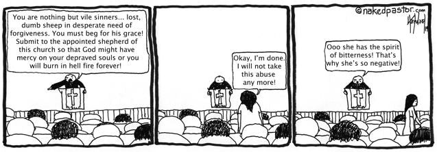 Speak Up! cartoon by nakedpastor David Hayward