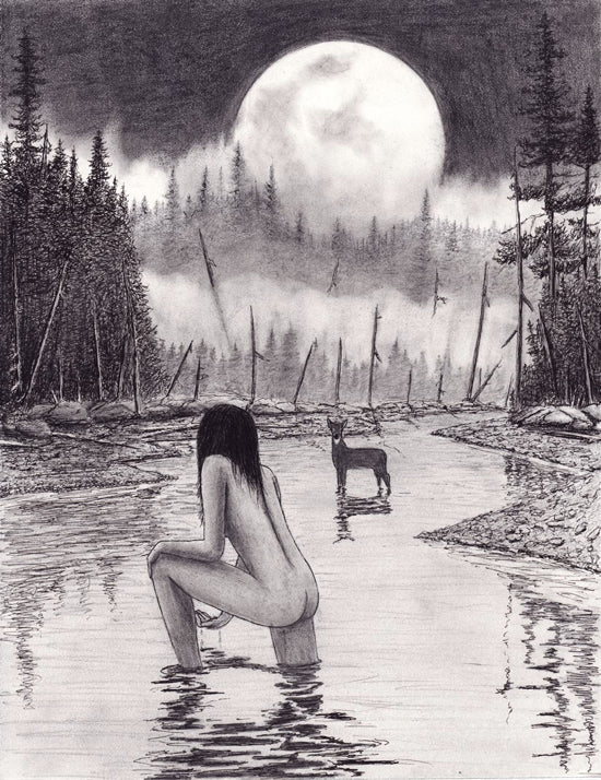 sophia longing art cartoon drawing by nakedpastor david hayward