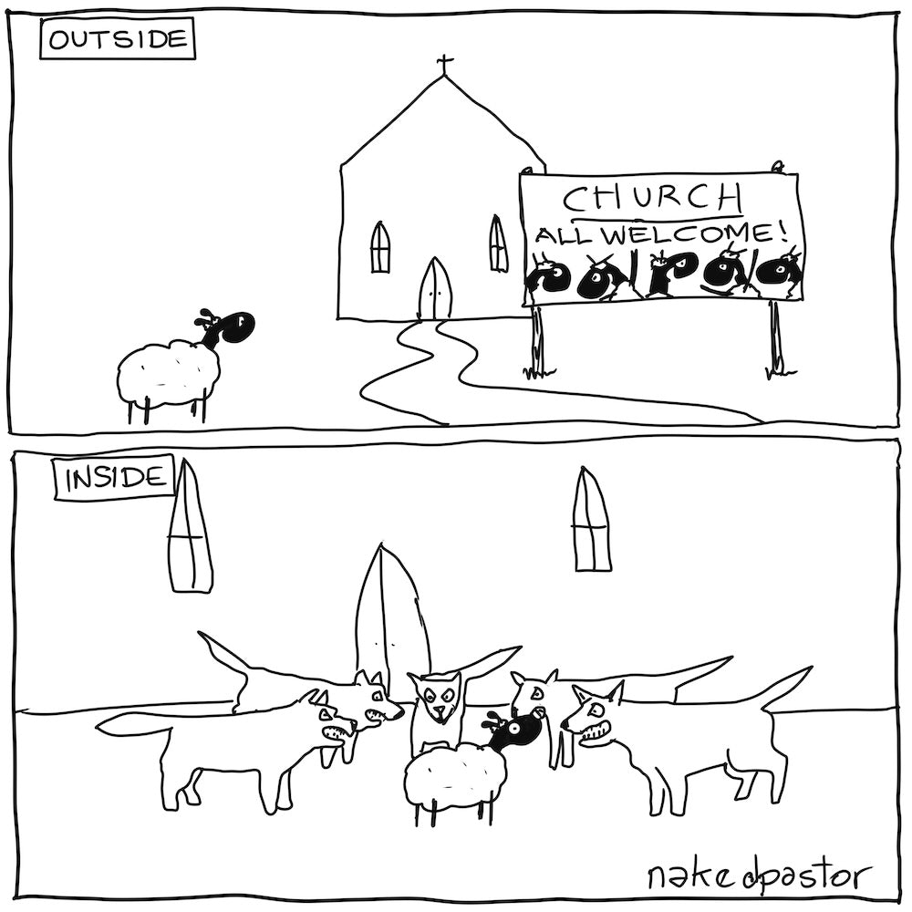 All Welcome Digital Cartoon-Digital Cartoons-nakedpastor