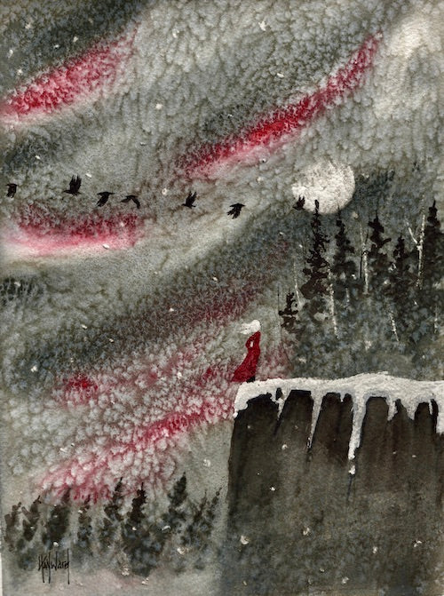 Timber Series: But This is Me Now Original Watercolor Painting - by nakedpastor