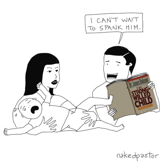 Can't Wait to Spank Him Digital Cartoon-Digital Cartoons-nakedpastor