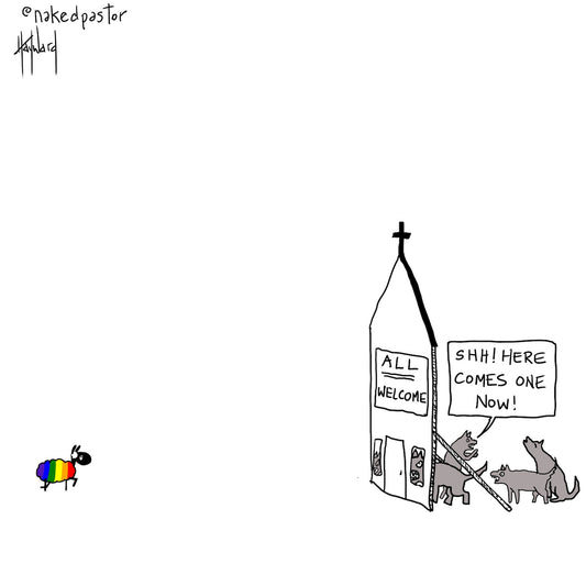 Church Blind Digital Cartoon - by nakedpastor