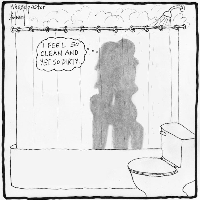 Clean and Dirty Digital Cartoon - by nakedpastor