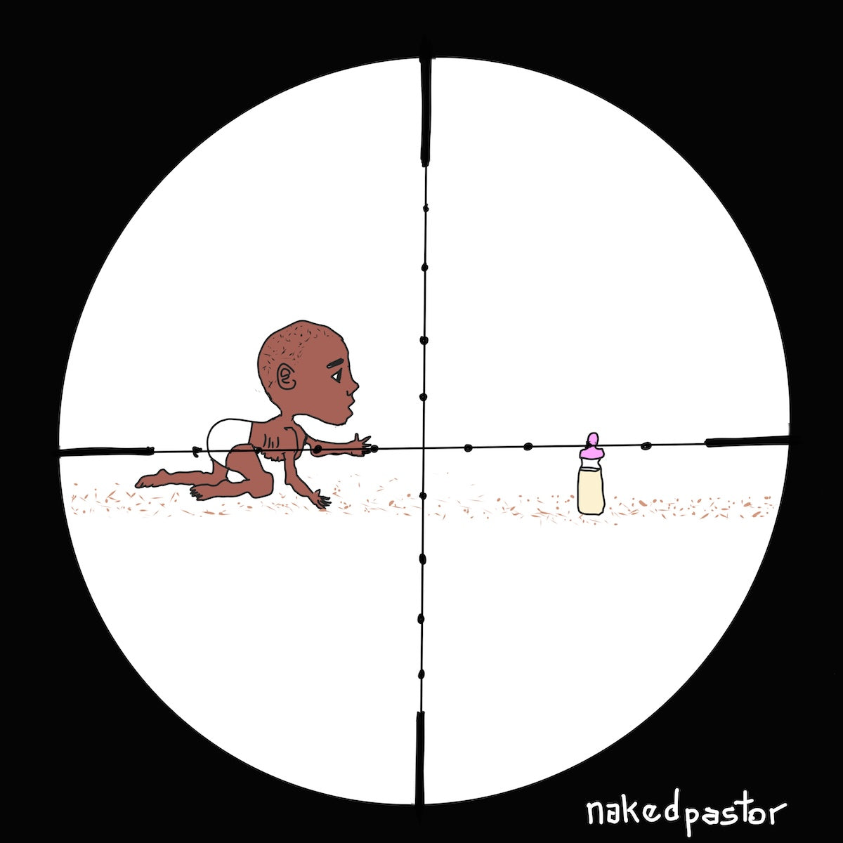 Crosshairs Digital Cartoon-Digital Cartoons-nakedpastor