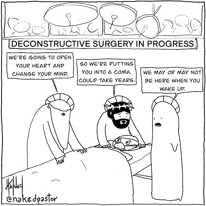 Deconstructive Surgery Digital Cartoon - by nakedpastor