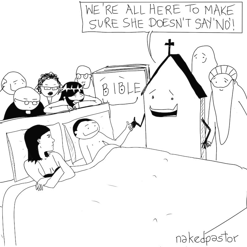 Doesn't Say No Digital Cartoon-Digital Cartoons-nakedpastor