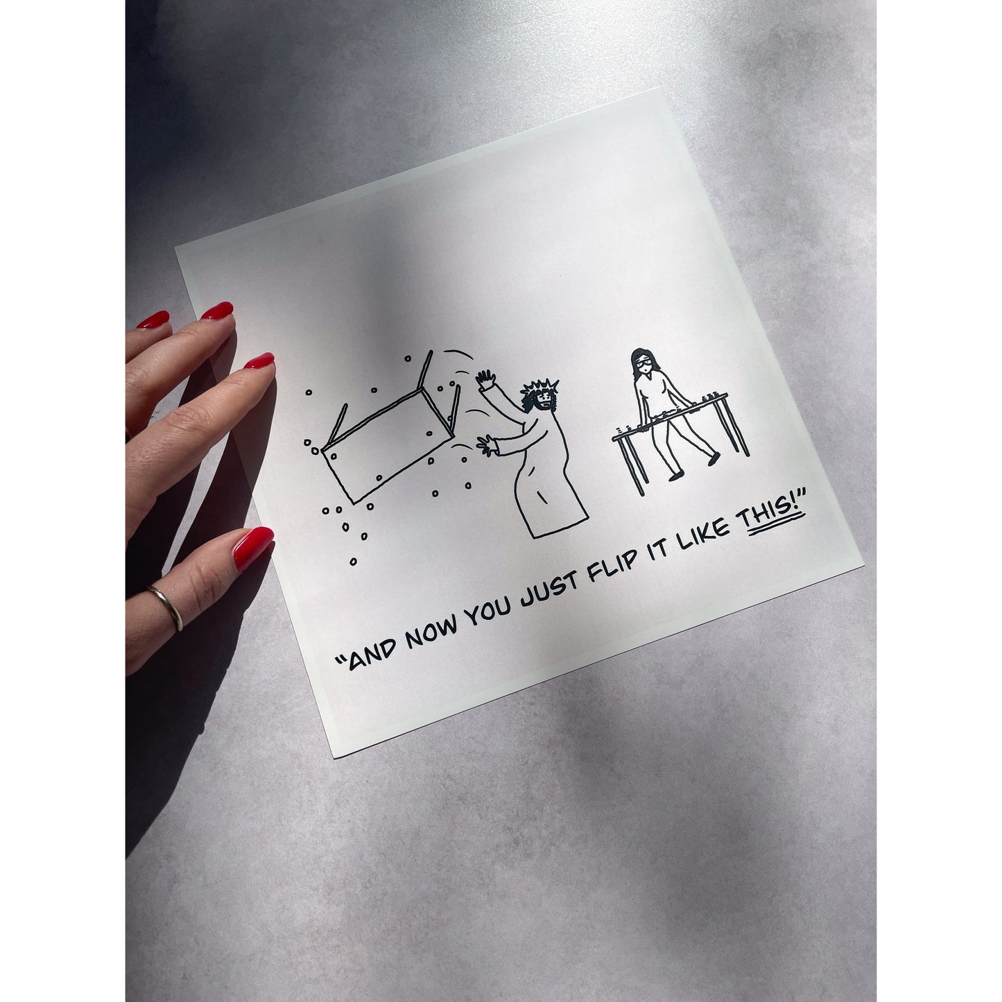 Flip It Like This Print - by nakedpastor