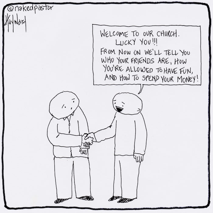 Friends Fun Finances Digital Cartoon - by nakedpastor
