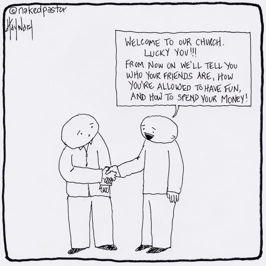 Friends Fun Finances Digital Cartoon - by nakedpastor