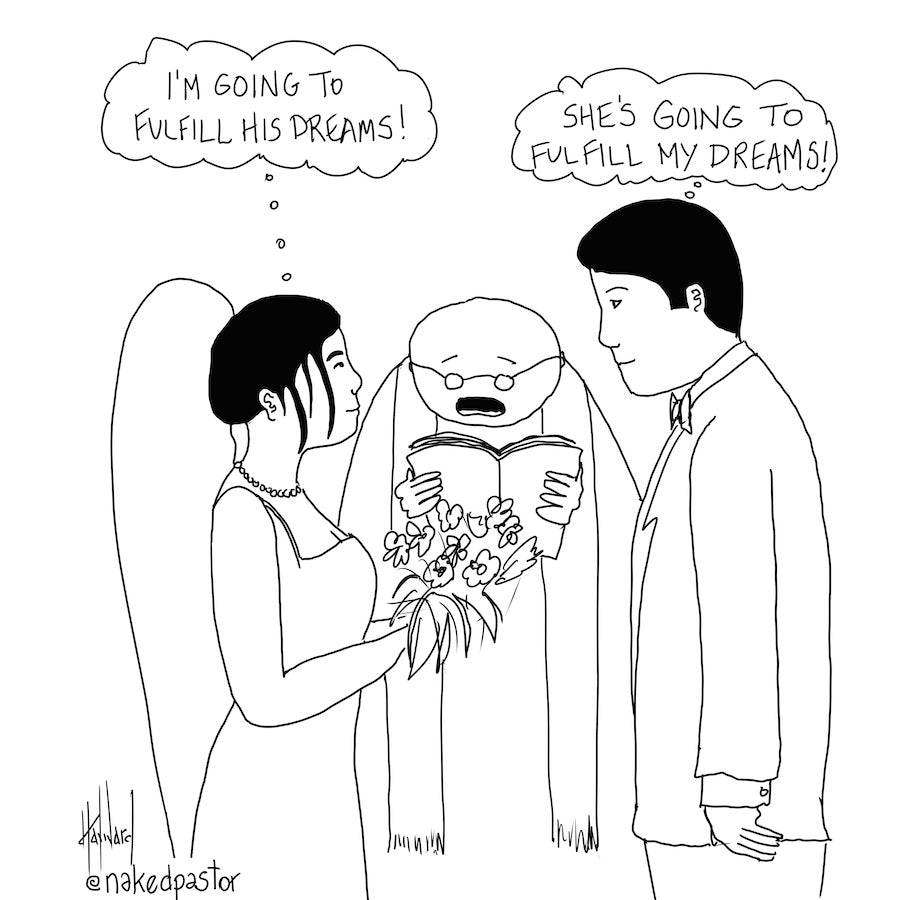 Fulfill His Dreams Digital Cartoon - by nakedpastor