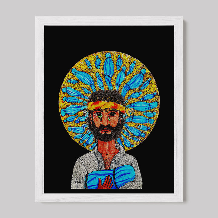 Gaze Image of Christ Print-Drawings-nakedpastor