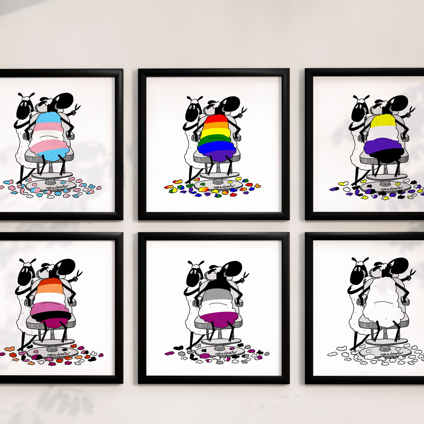 Haircut Cartoon Print - by nakedpastor