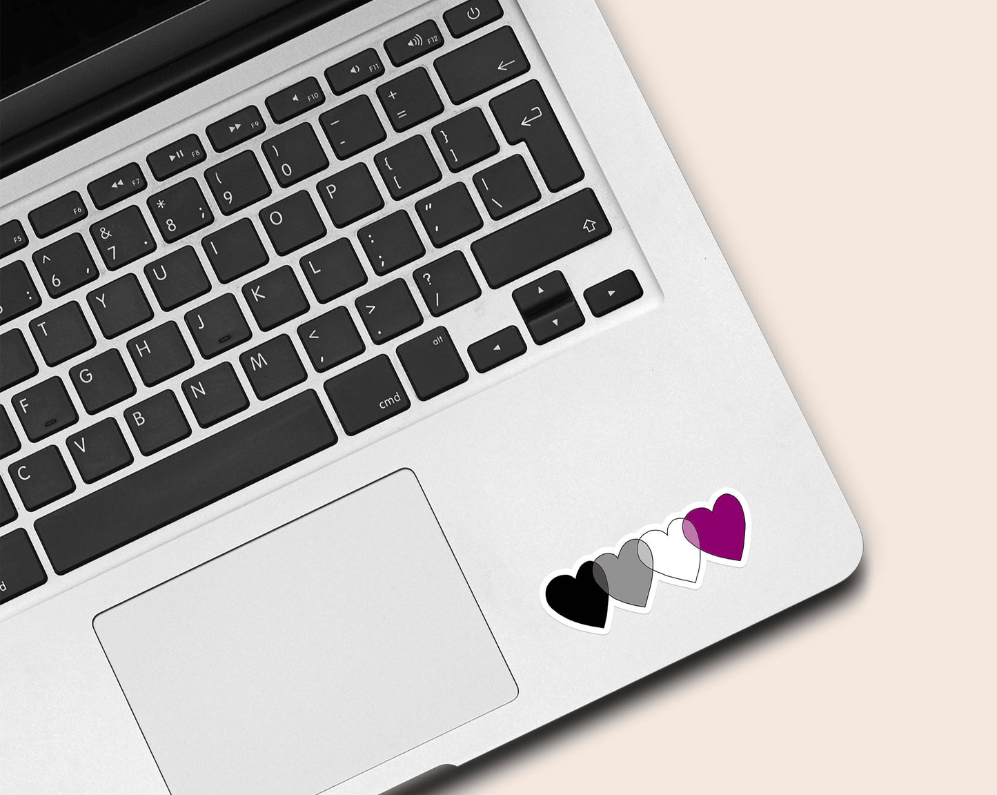 Hearts Asexual Sticker-Stickers-nakedpastor