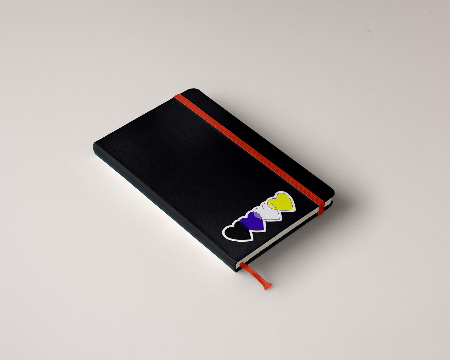 Hearts Non Binary Sticker-Stickers-nakedpastor