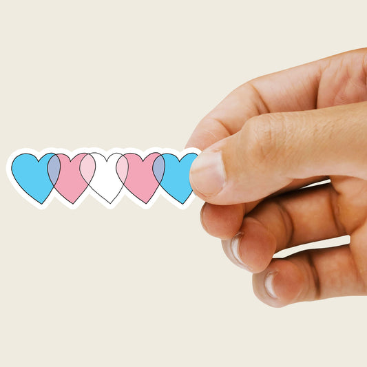 Hearts Trans Sticker-Stickers-nakedpastor