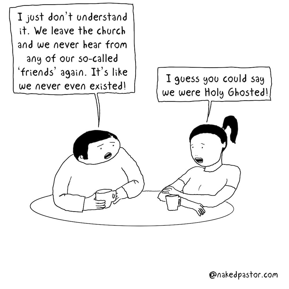 Holy Ghosted Digital Cartoon - by nakedpastor