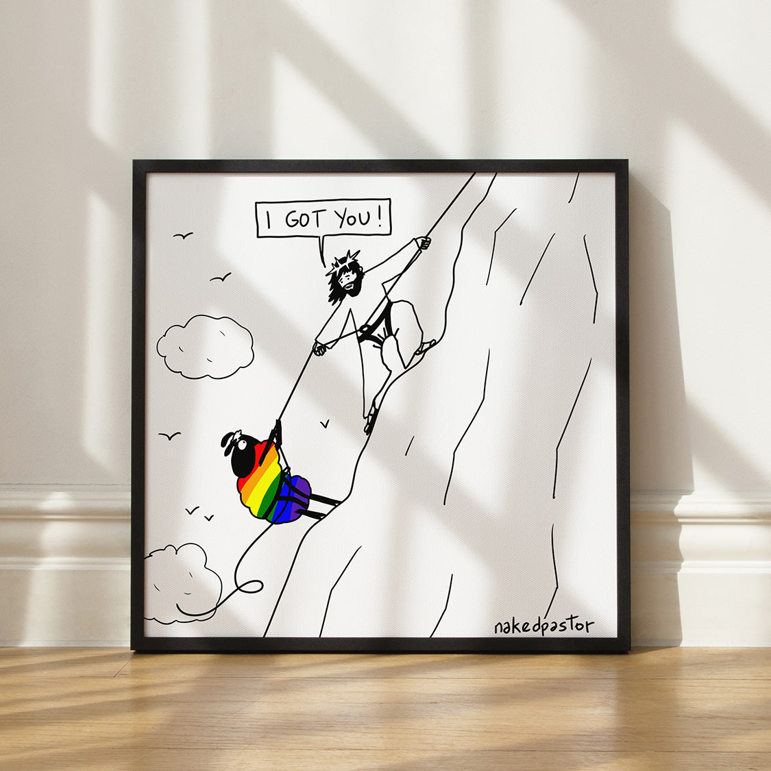 I Got You Cartoon Print - by nakedpastor