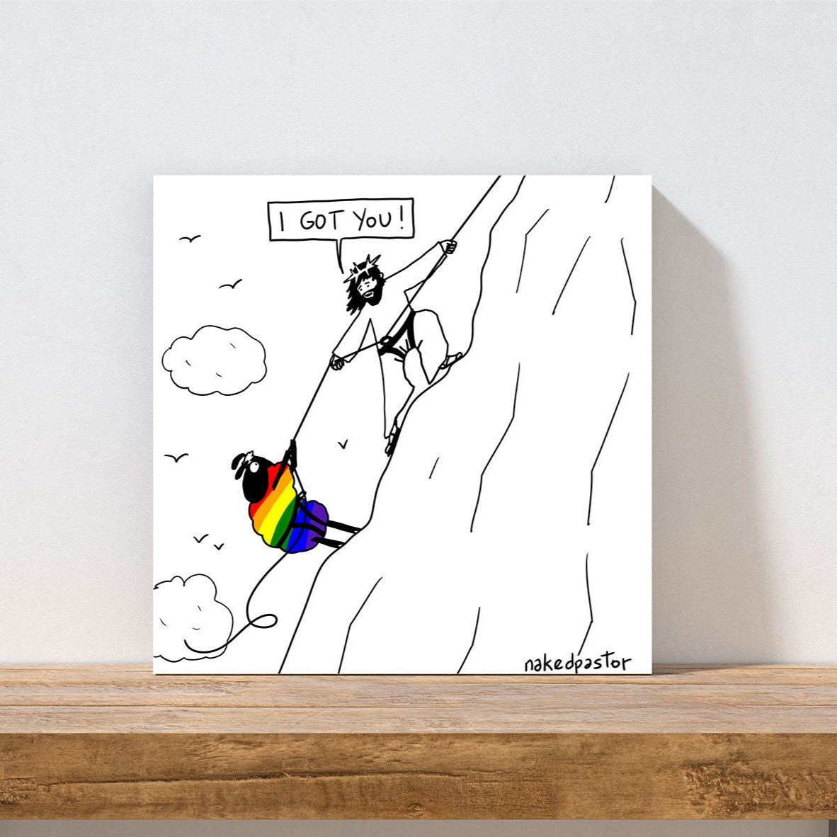 I Got You Cartoon Print - by nakedpastor