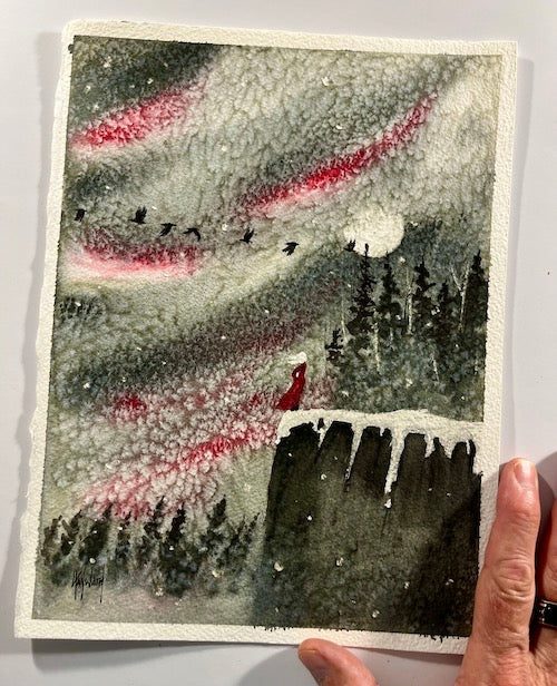 Timber Series: But This is Me Now Original Watercolor Painting - by nakedpastor