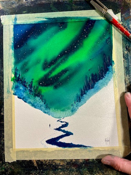This Valley's Not So Bad Original Watercolor Painting