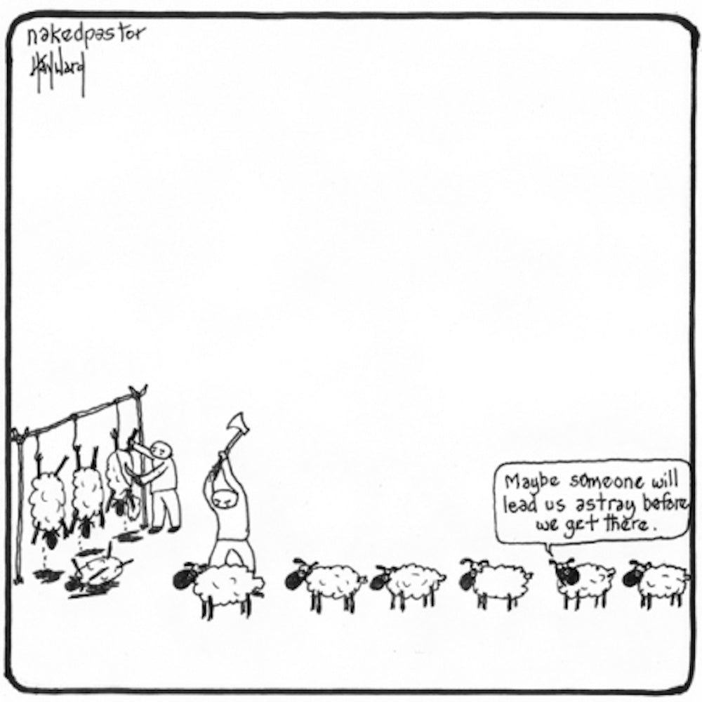 Lead Us Astray Digital Cartoon - by nakedpastor