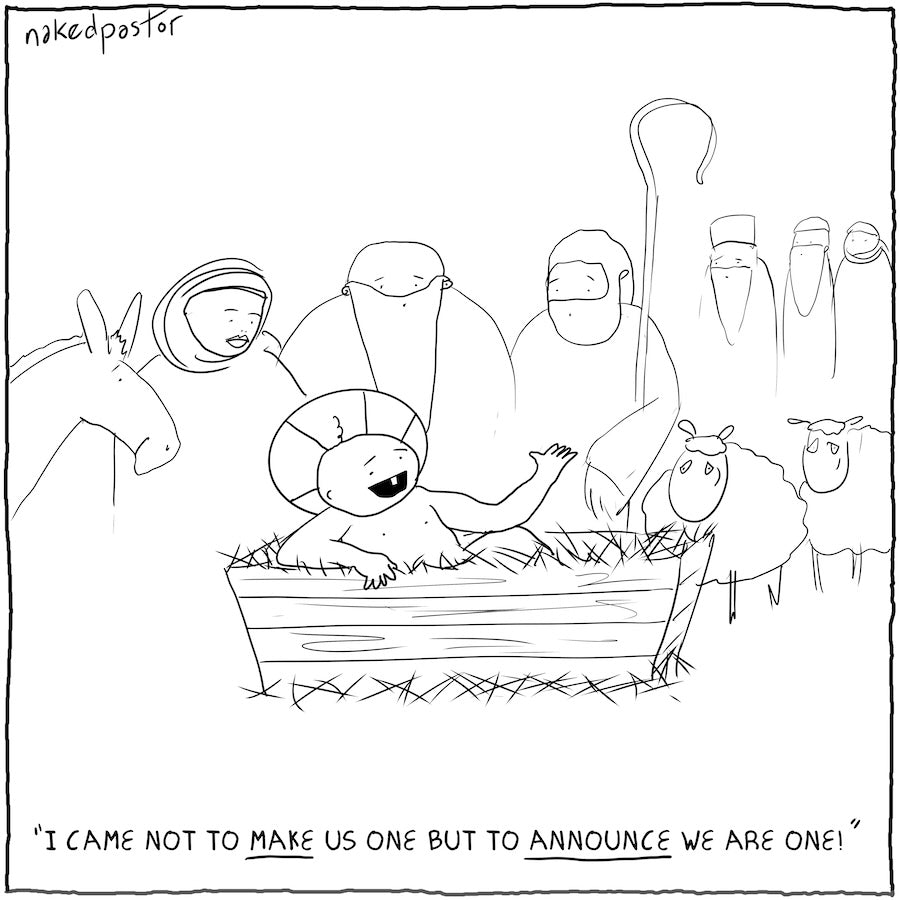 I Came to Announce Digital Cartoon-Cartoons-nakedpastor