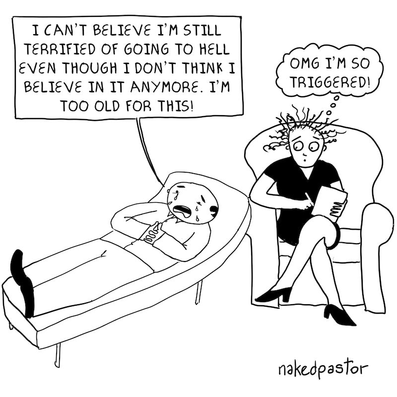 I Don't Think I Believe in Hell Digital Cartoon-Cartoons-nakedpastor