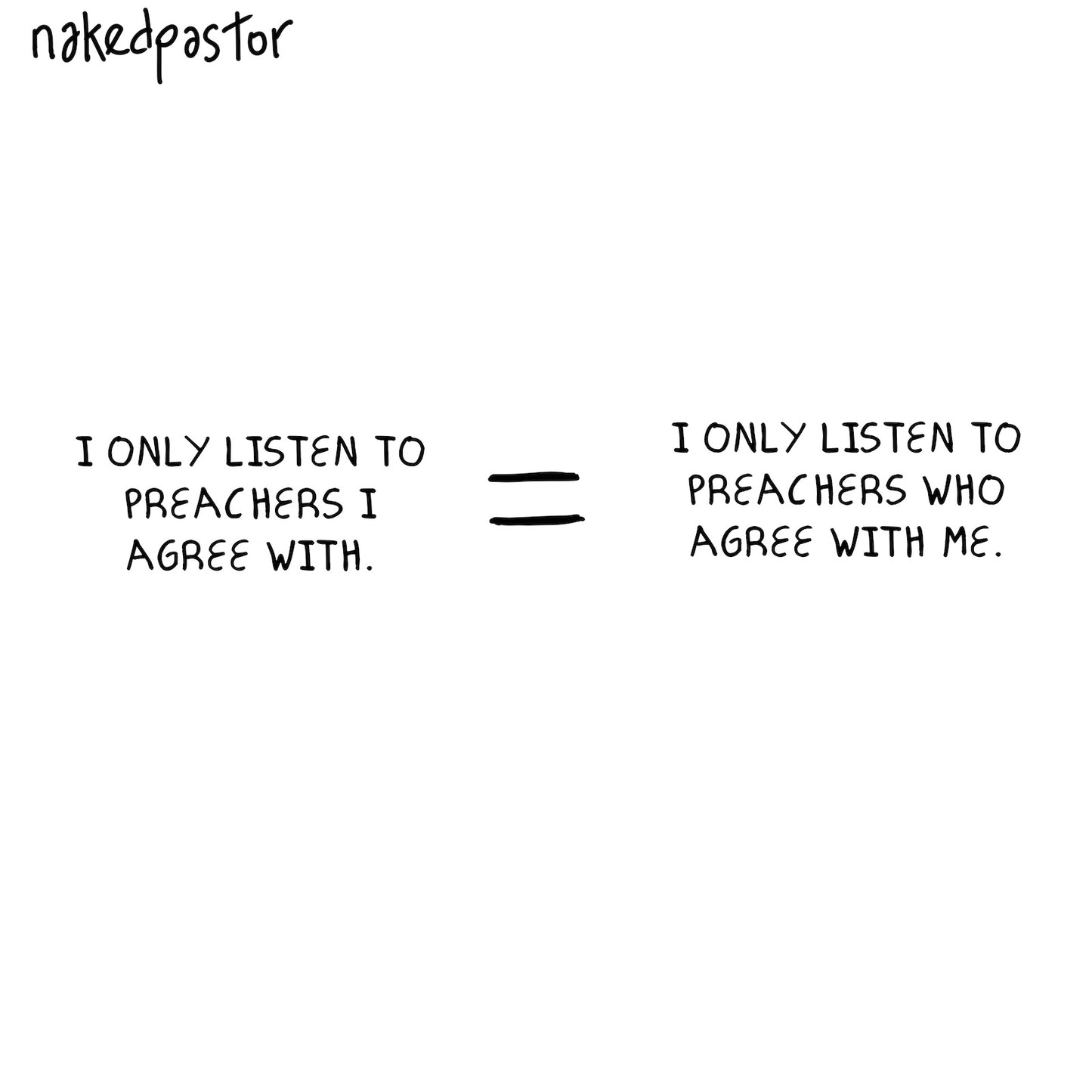 I Only Listen Digital Cartoon-Cartoons-nakedpastor