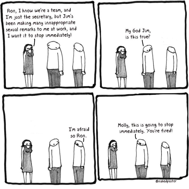 Inappropriate Remarks Digital Cartoon-Digital Cartoons-nakedpastor