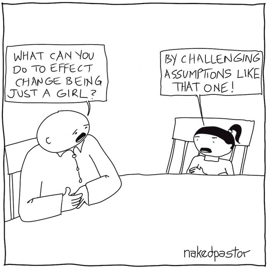 Just a Girl Digital Cartoon-Digital Cartoons-nakedpastor