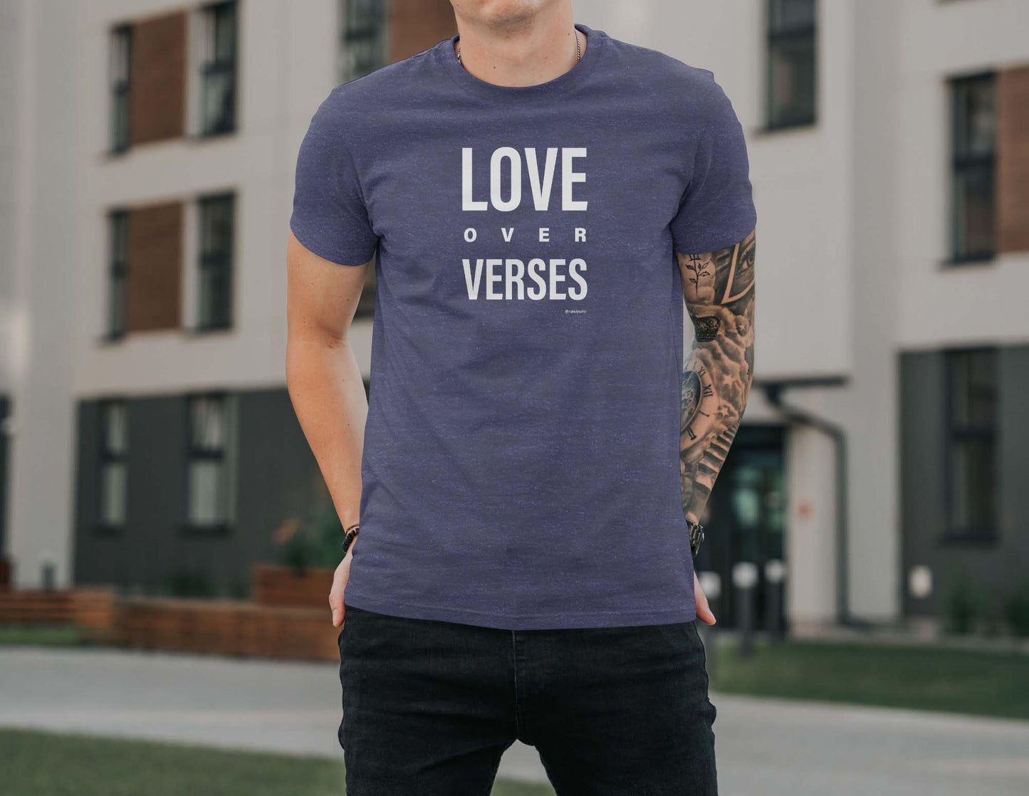 Love Over Verses T-Shirt - by nakedpastor