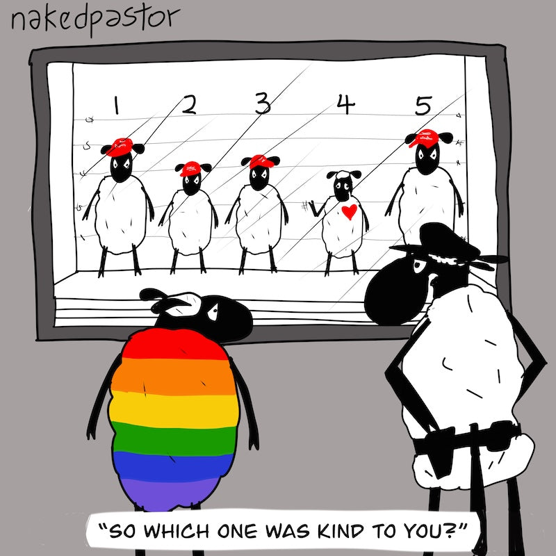 Line Up Digital Cartoon-Digital Cartoons-nakedpastor