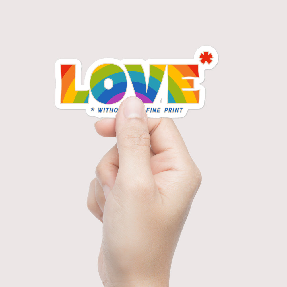 Love Without the Fine Print Xe Version-Stickers-nakedpastor