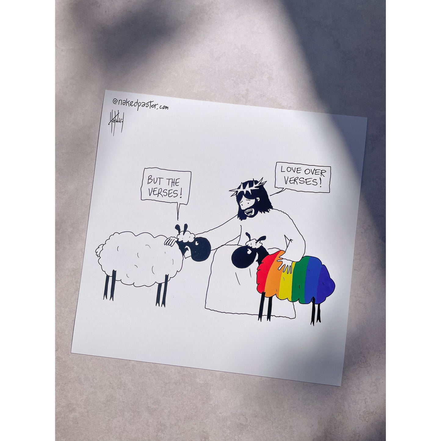 Love Over Verses Print - by nakedpastor