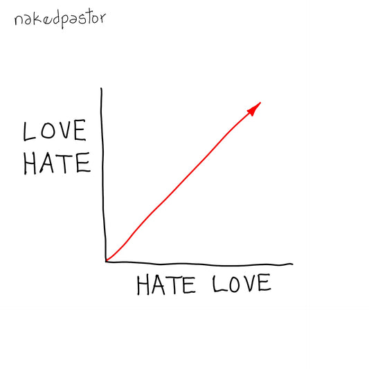 Love Hate Hate Love Digital Cartoon-Digital Cartoons-nakedpastor