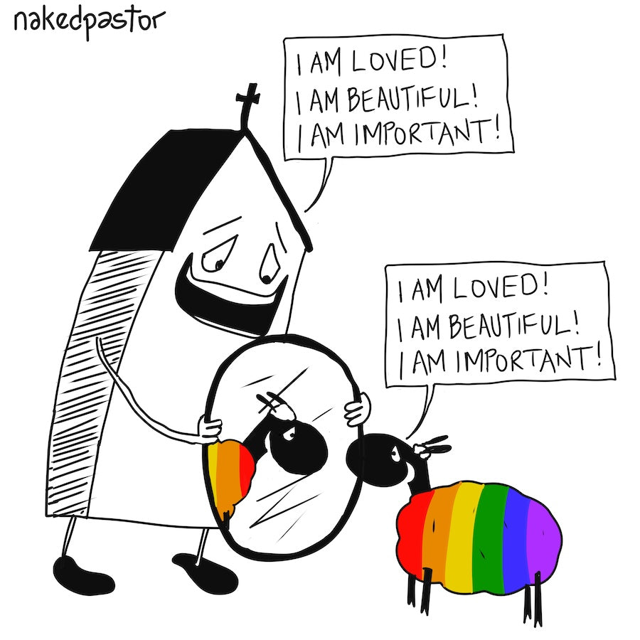 Loved Beautiful Important Digital Cartoon-Digital Cartoons-nakedpastor