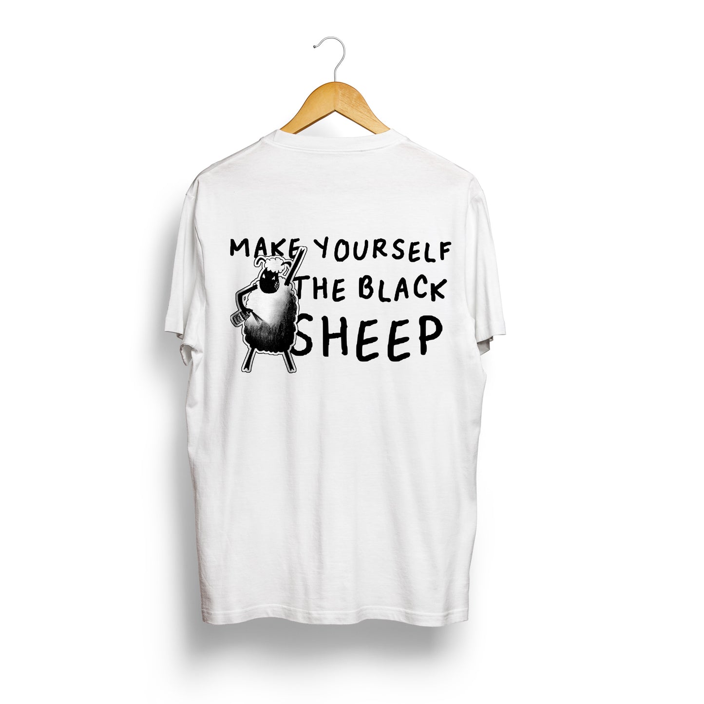 Make Yourself the Black Sheep Front and Back Shirt-Shirts-nakedpastor