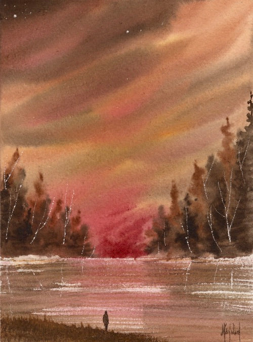 My Morning is Mine Original Watercolor Painting - by nakedpastor