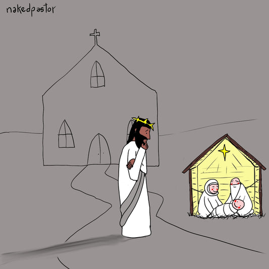 Nativity Scene Digital Cartoon-Cartoons-nakedpastor