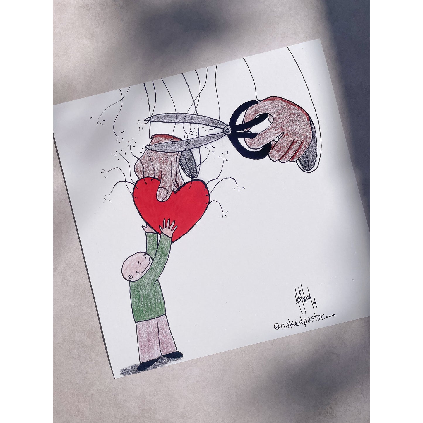 No Strings Attached Print - by nakedpastor