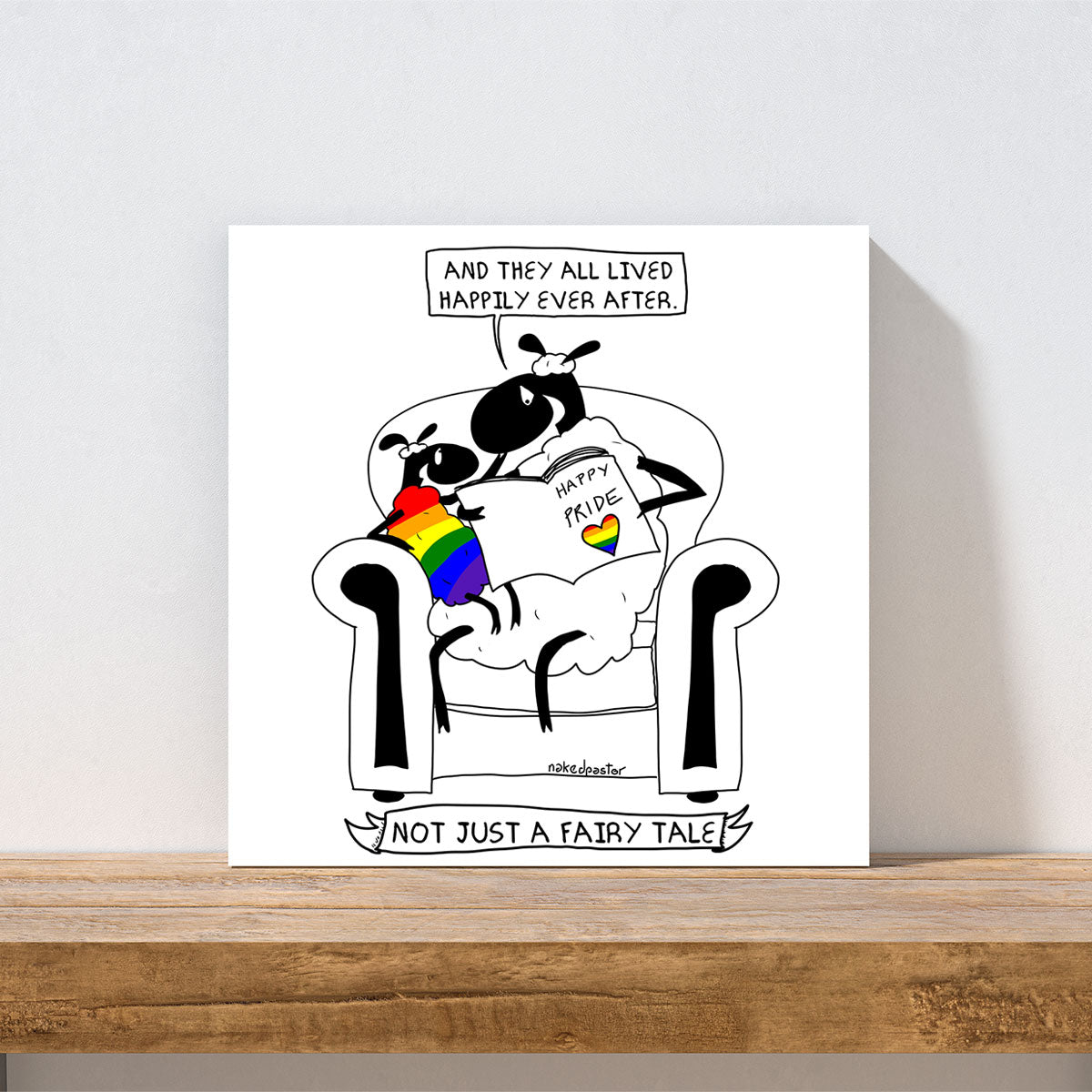 Not Just a Fairy Tale Pride Art Print - by nakedpastor