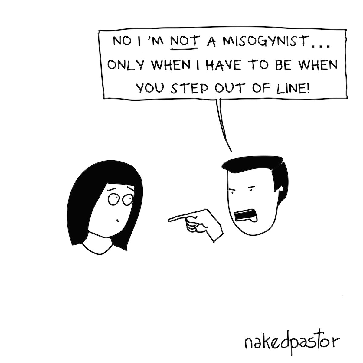 I'm Not a Misogynist Digital Cartoon-Digital Cartoons-nakedpastor