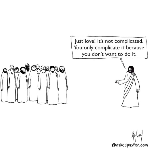 Not Complicated Digital Cartoon-Digital Cartoons-nakedpastor