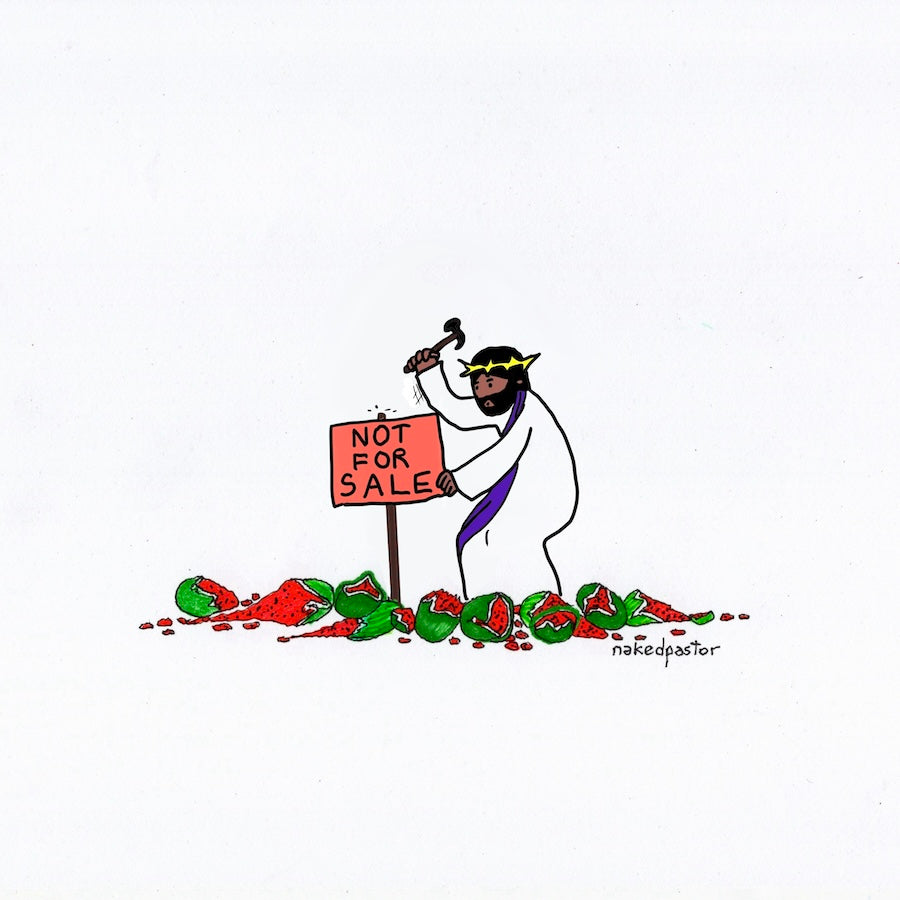 Not For Sale Digital Cartoon-Digital Cartoons-nakedpastor