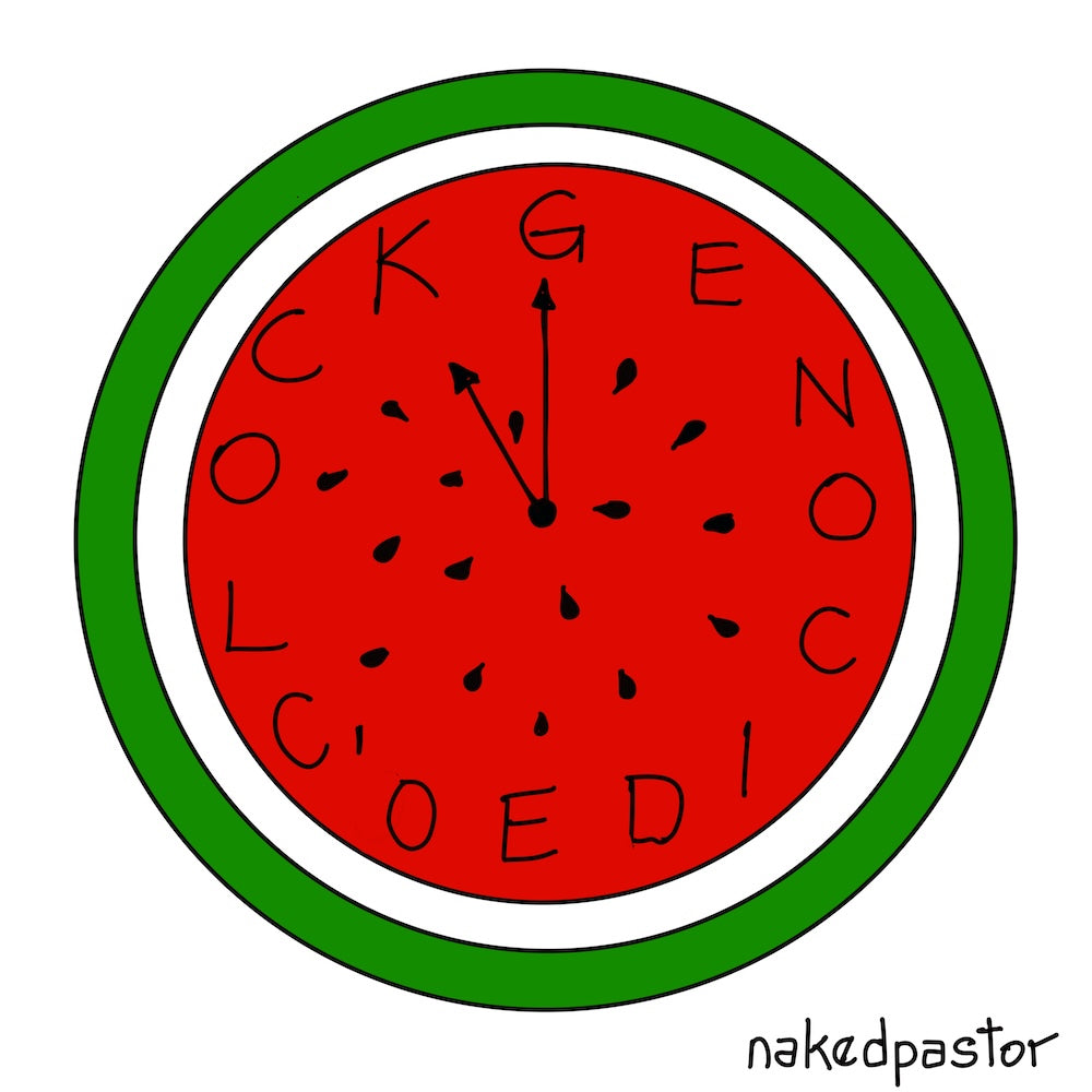 O'Clock Digital Cartoon-Digital Cartoons-nakedpastor