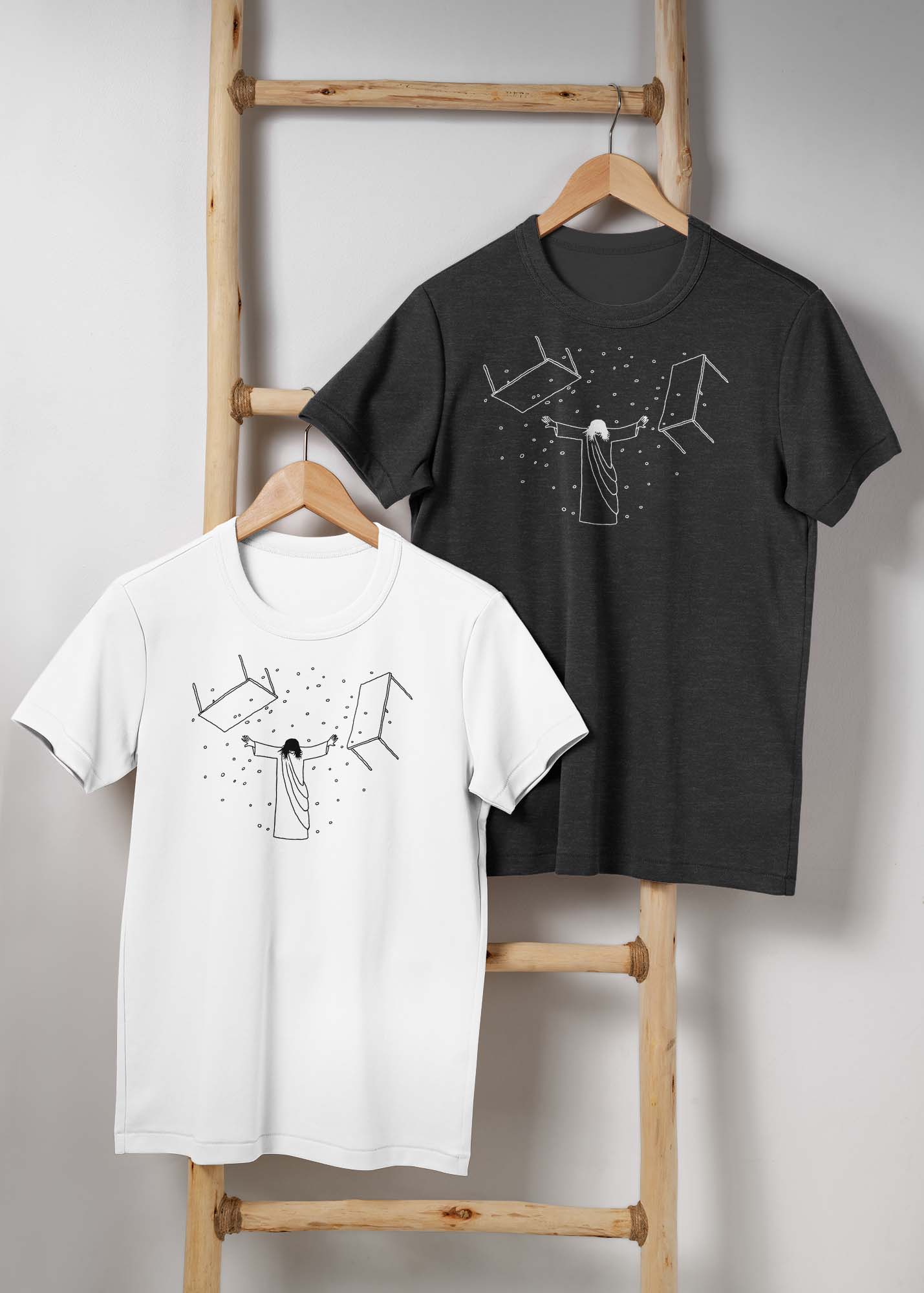 Jesus Overturning T-Shirt - by nakedpastor
