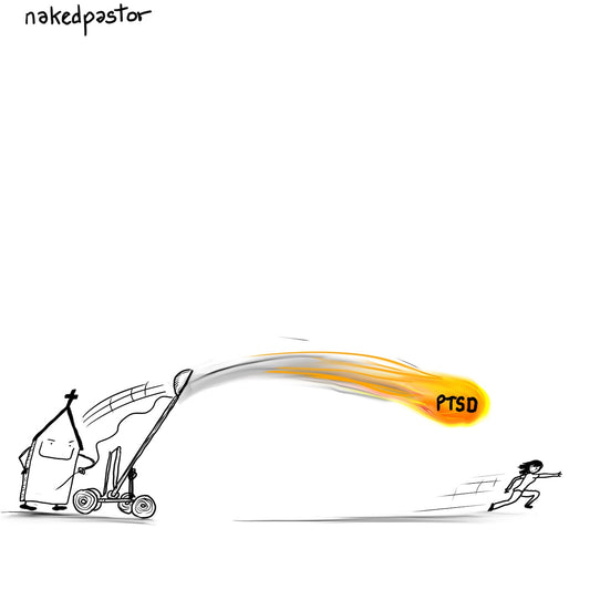 PTSD Fireball Digital Cartoon-Cartoons-nakedpastor