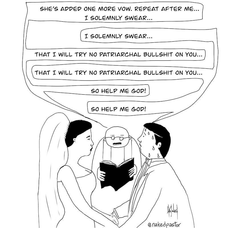 Patriarchal Bullshit Digital Cartoon-Digital Cartoons-nakedpastor