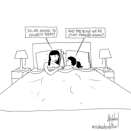 Pretend We Are Friends Digital Cartoon - by nakedpastor