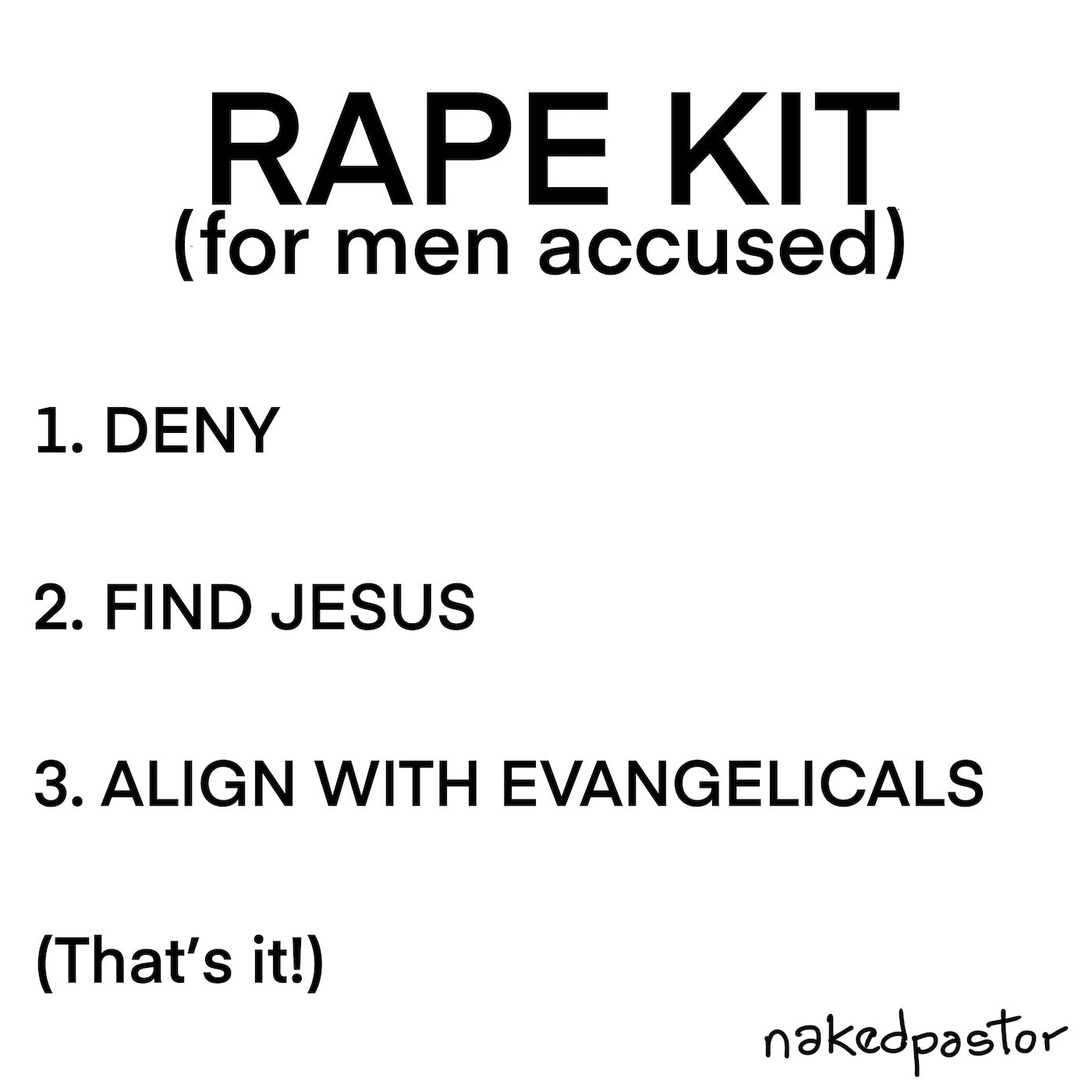 Rape Kit Digital Cartoon-Digital Cartoons-nakedpastor